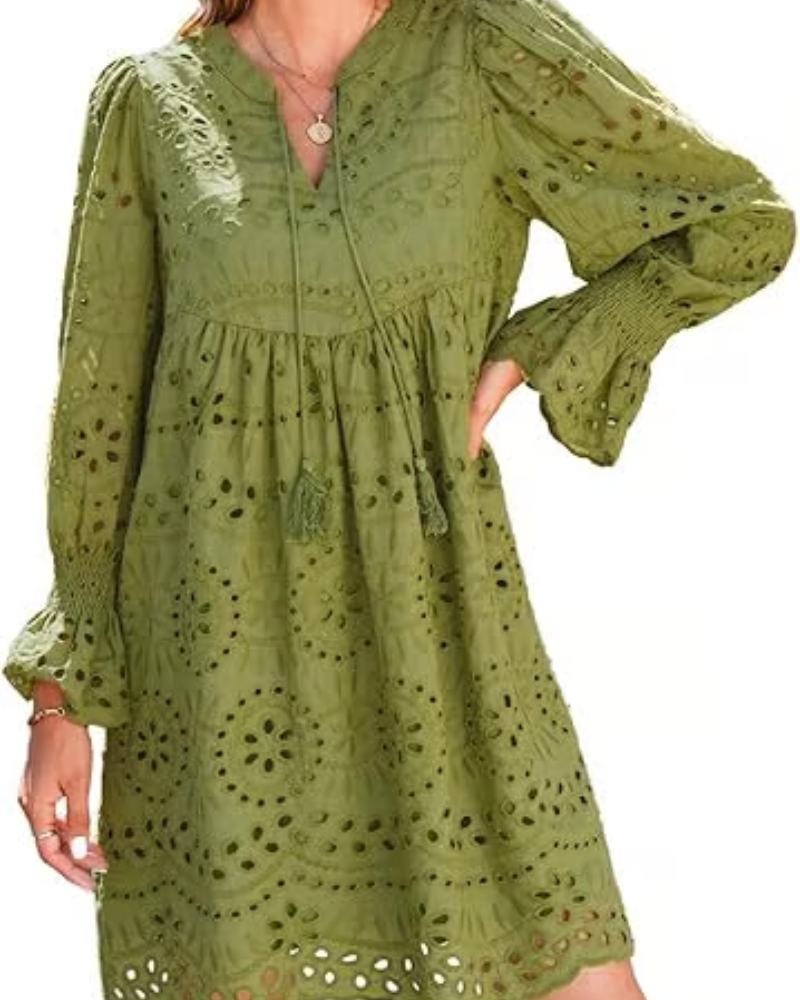 Paisley - Vestido Midi Elegante con Corte Hueco