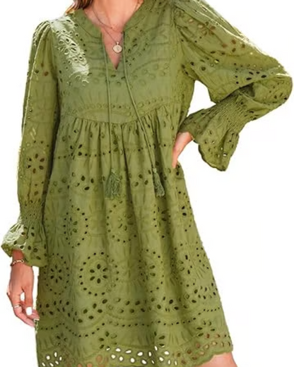 Paisley - Vestido Midi Elegante con Corte Hueco