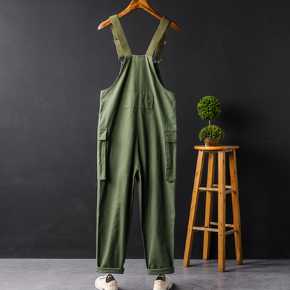 Wrenna | Pantalón Salopette de Algodón Premium