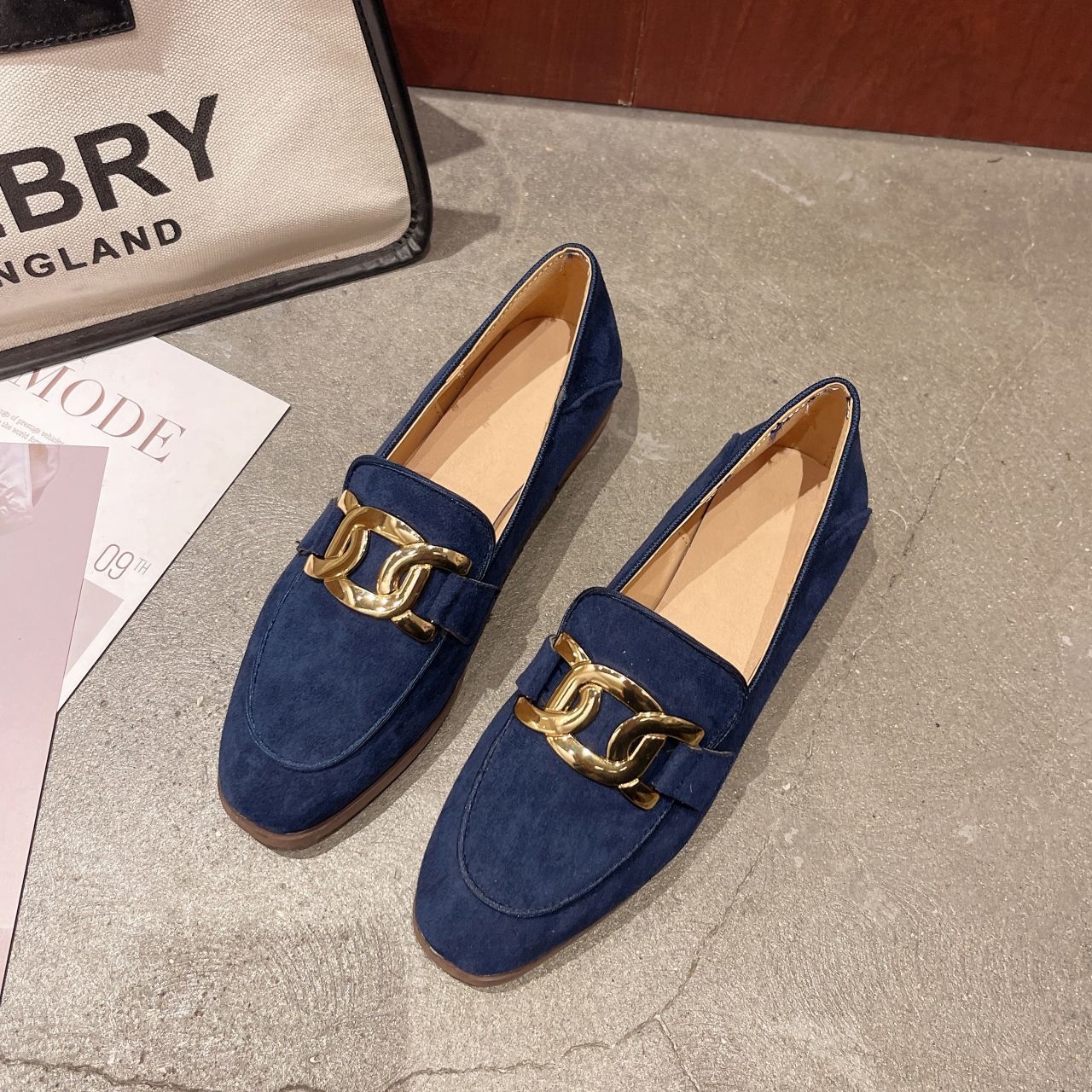 Alice - Clásicos, mocasines de ante para mujer