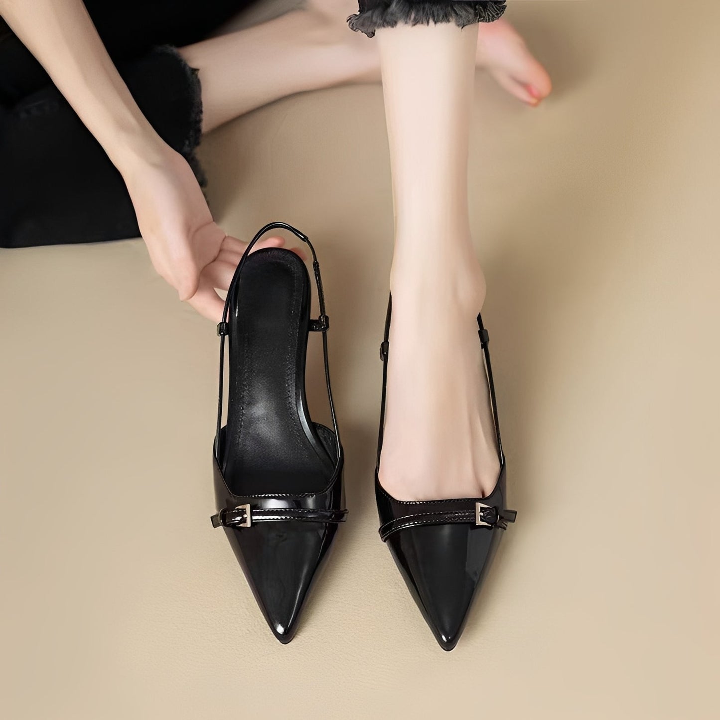 Alice - Zapatos de tacón clásicos con tacón vacío para mujeres