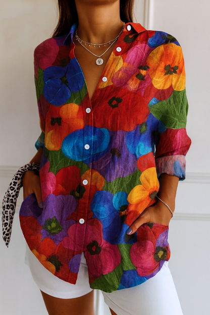 Astra | Blusa con Motivo Colorido