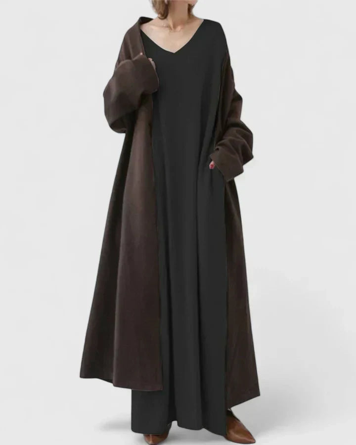 MARY – VESTIDO MAXI DE SUÉTER RELAJADO