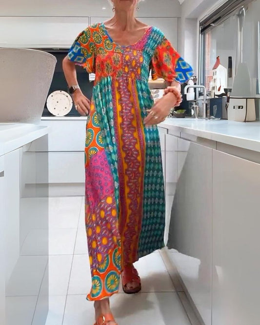 MAYA – VESTIDO MAXI ESCAPE VIBRANTE