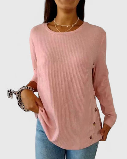 Megan™ | Top Elegante de Cuello Redondo