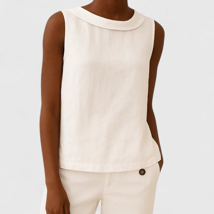Anastine | Top Elegante con Cuello Alto