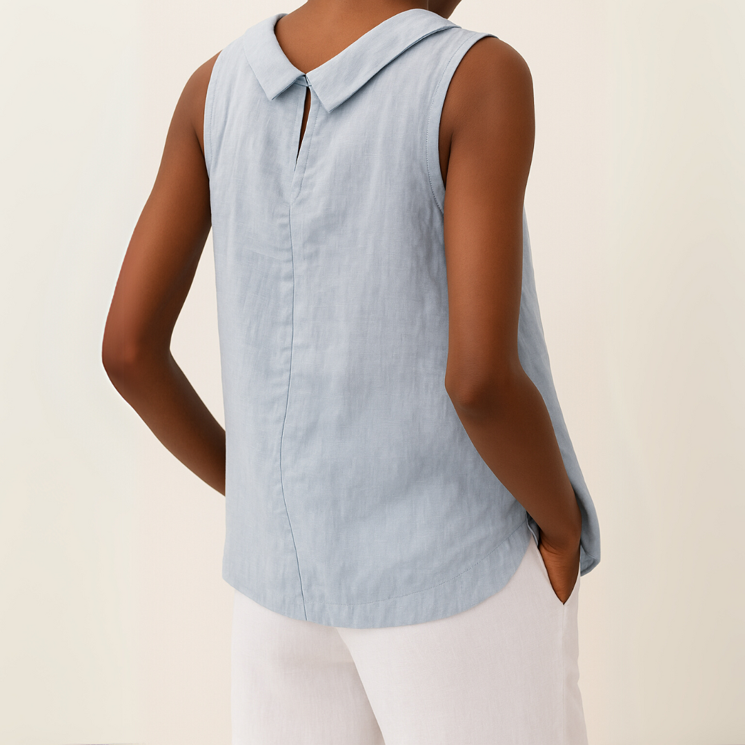 BLUSA DE LINO SIN MANGAS DAJA