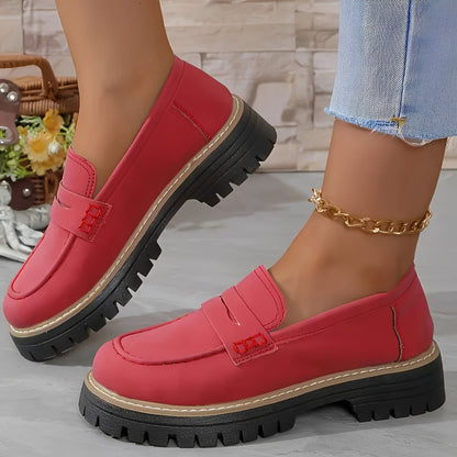 Elise - Elegantes mocasines con plataforma mate para mujer