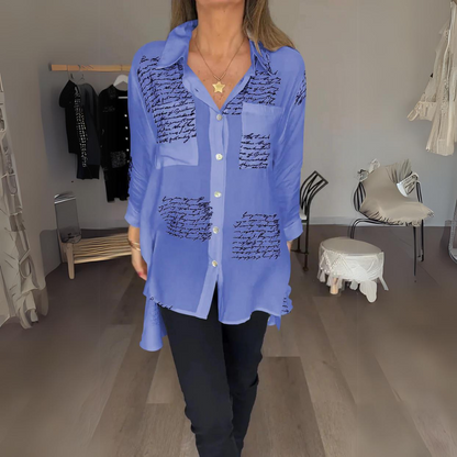 Skylar – Camisa de botones manuscrita
