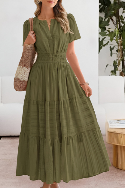 FREYA – VESTIDO MAXI TIERED CON ENCANTO BAJO EL SOL