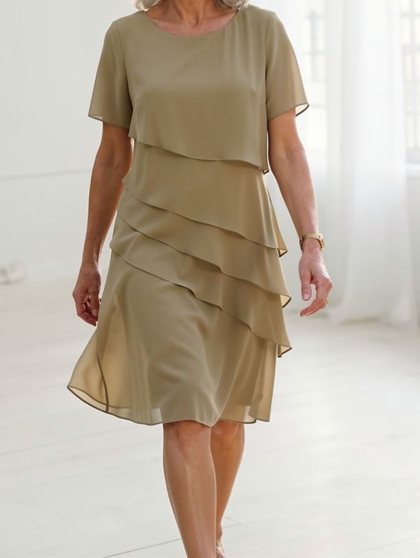 Linda | Elegante Vestido Cómodo con Volantes