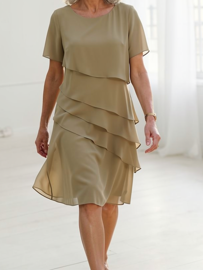 Linda | Elegante Vestido Cómodo con Volantes