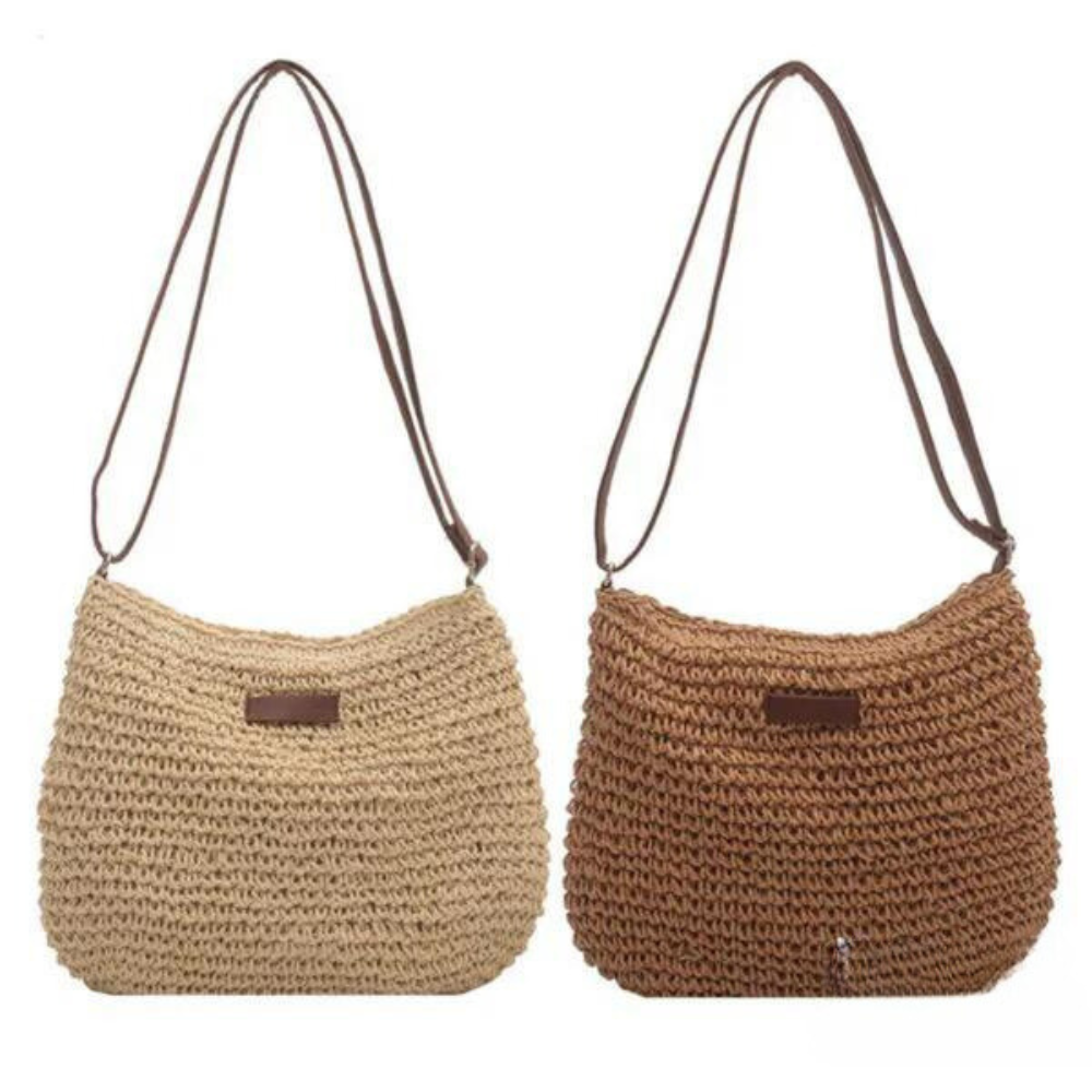 Fredhild | Bolso de Hombro Estilo Clásico Tejido