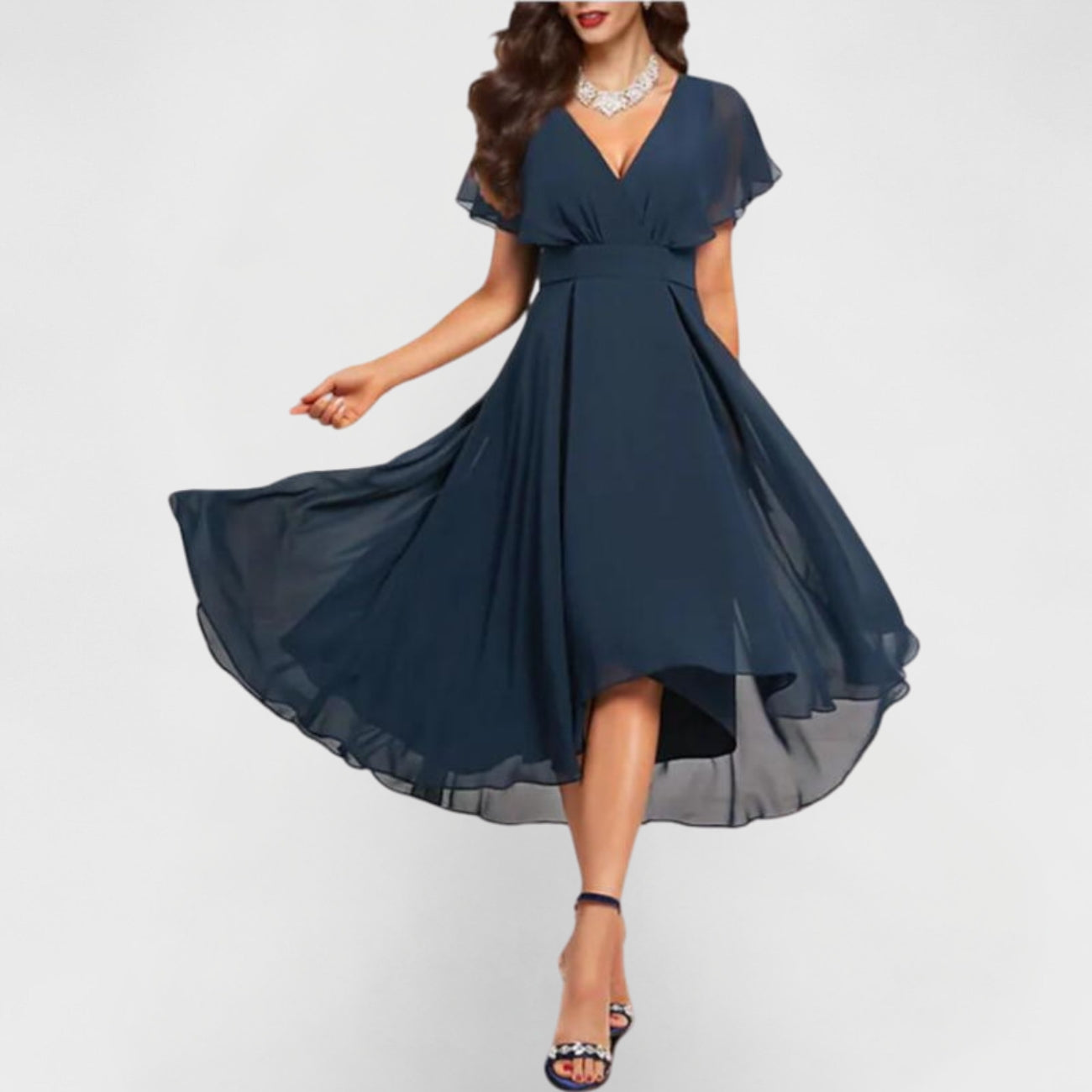 BEA – VESTIDO DE NOCHE ELEGANTE Y FLUIDO