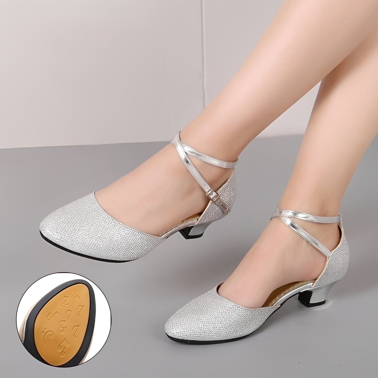 Carrie - Elegantes Sandalias Brillantes para Mujeres