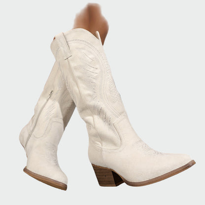 Botas occidentales bordadas de moda