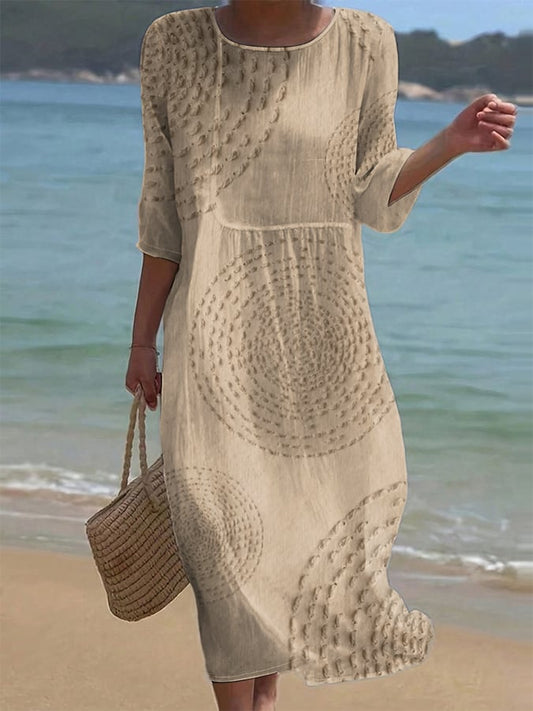 Vestido Casual Bordado para Mujer.