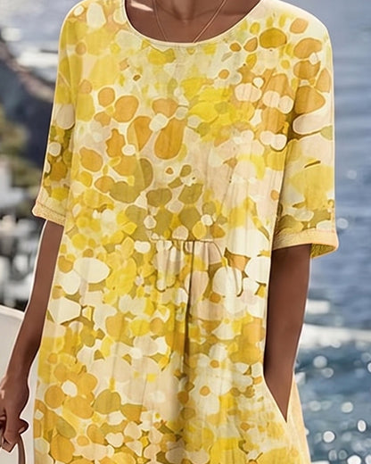 Vestido Fluido con Estampado