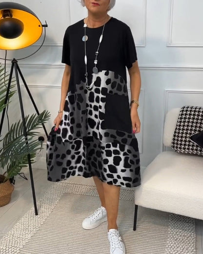 Olivia | Vestido Casual Impreso con Bolsillos