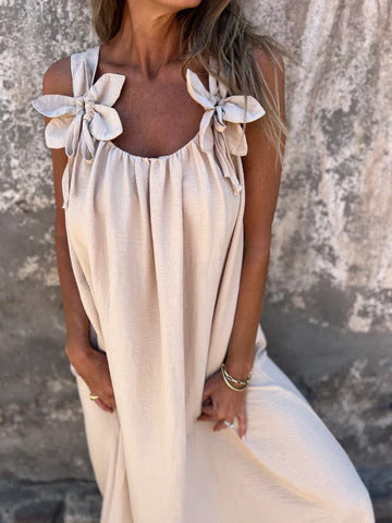 Vestido Floral Escote en U - Elegancia Atemporal