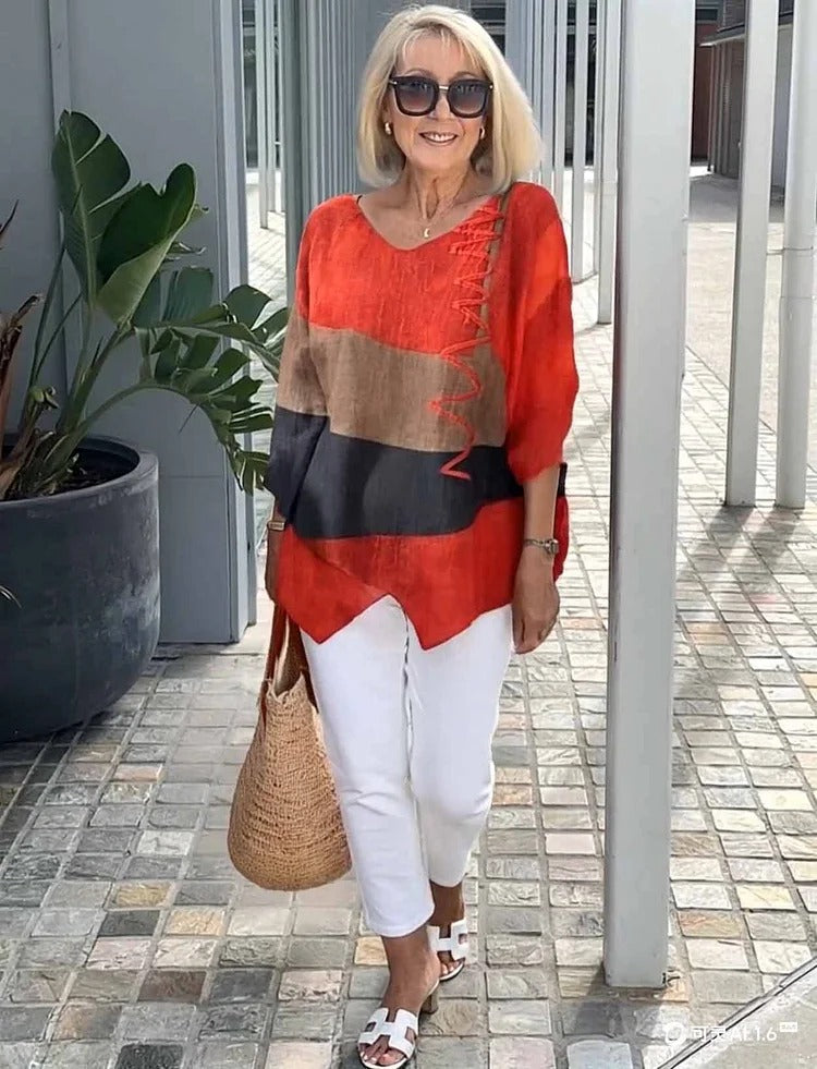 Tahlira - Top Casual de Manga Larga y Corte Suelto