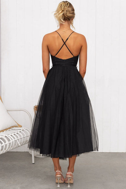 Vestido Largo Elegante con Bustier - Vestido de Ceremonia Fluido