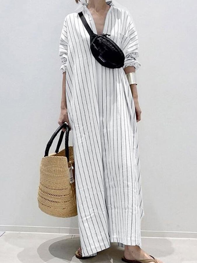 Zalia™ - Vestido Urban Stripe