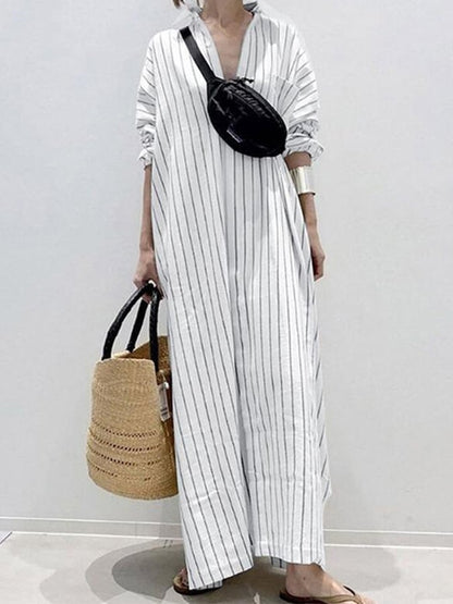 Zalia™ - Vestido Urban Stripe