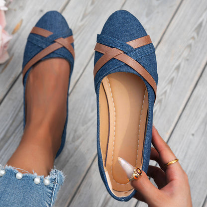 Edvige - Sandalias de Denim Chic