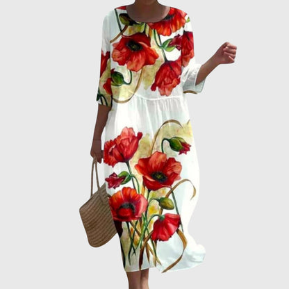 Hayley | Vestido Maxi Floral Elegante
