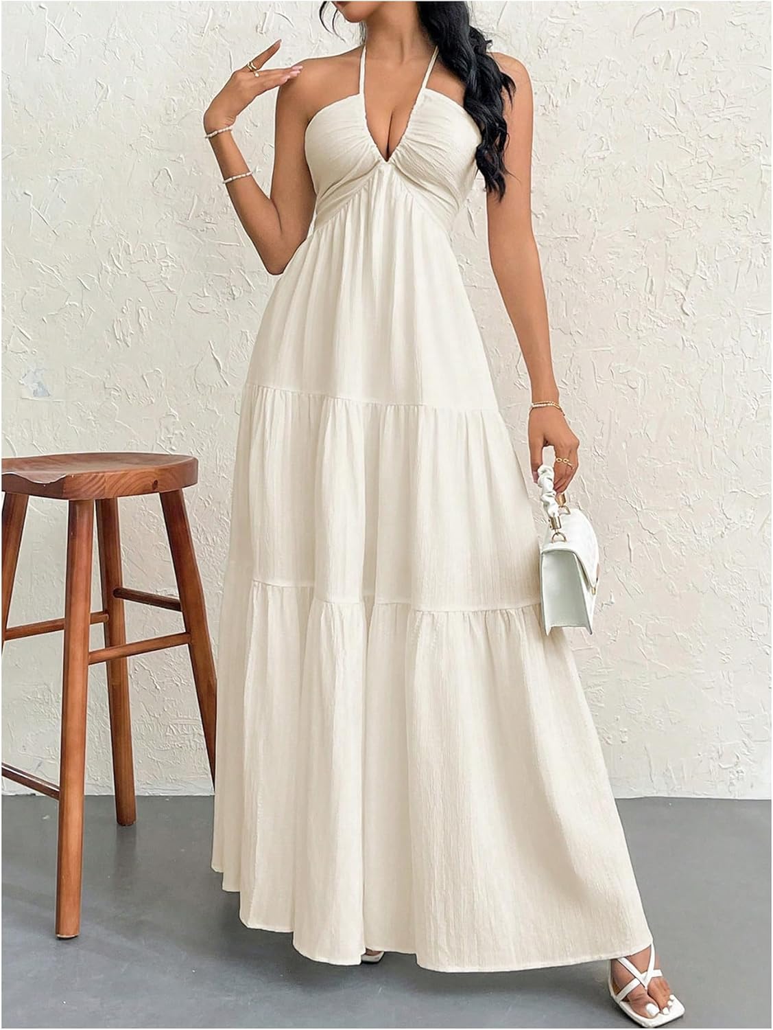 Vestido Maxi Fluido Elegante - Corte Afinante y Confortable