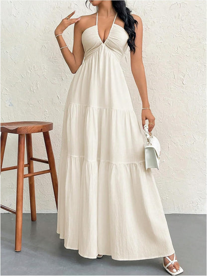 Vestido Maxi Fluido Elegante - Corte Afinante y Confortable