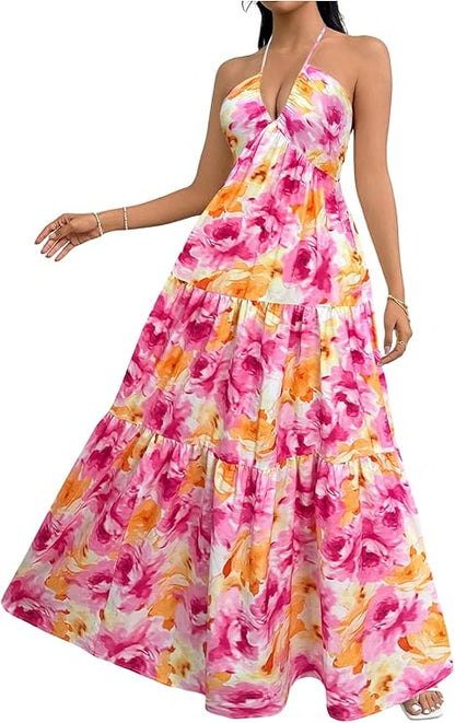Vestido Maxi Fluido Elegante - Corte Afinante y Confortable