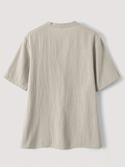 Sharron - Blusa Elegante de Cuello en V con Botones
