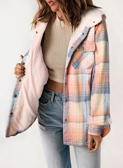 Elvessa | Chaqueta de Franela a Cuadros