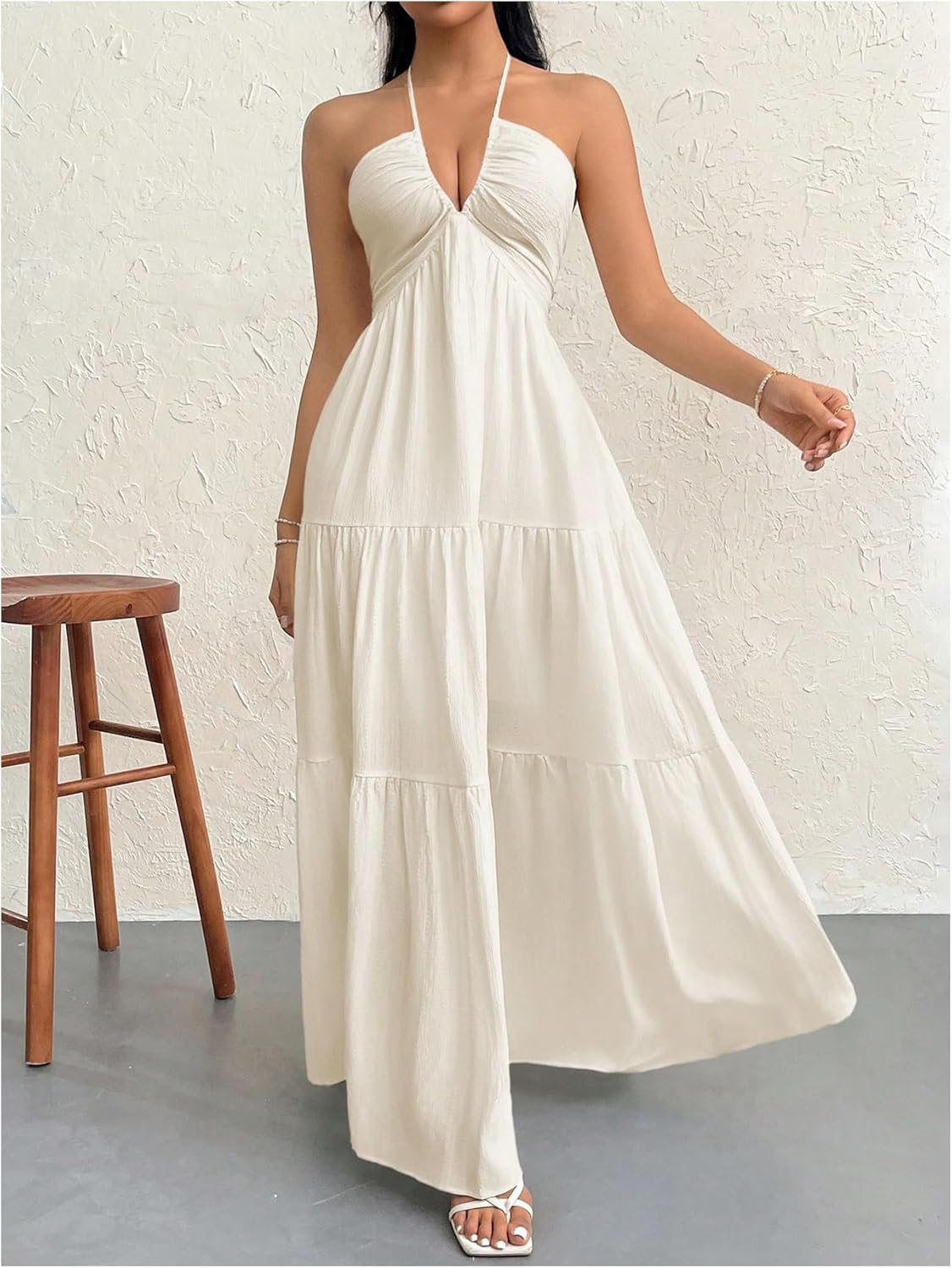 Vestido Maxi Fluido Elegante - Corte Afinante y Confortable