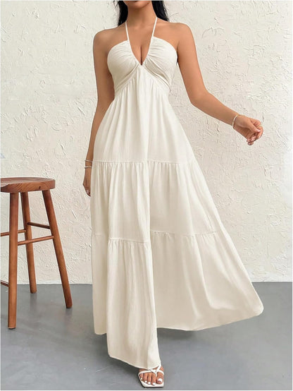 Vestido Maxi Fluido Elegante - Corte Afinante y Confortable