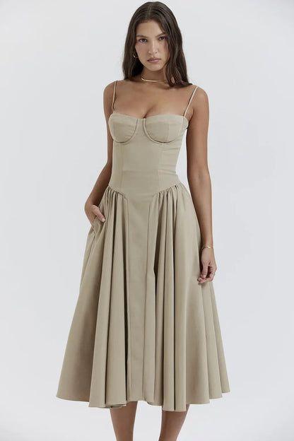 Elara | Vestido de Sol con Corsé Elegante