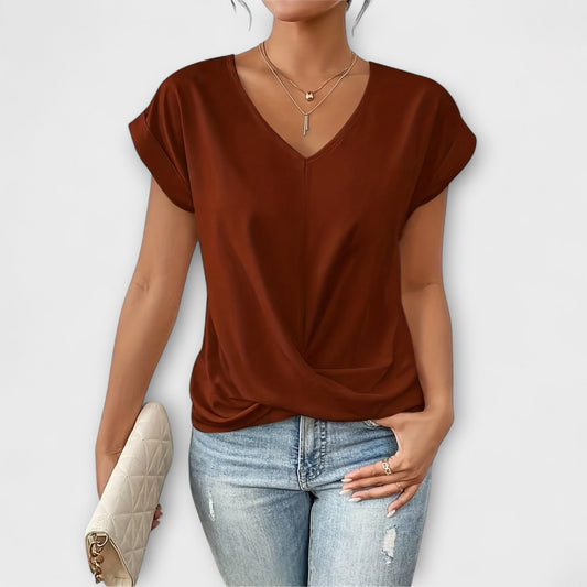Carlinda | Top Elegante con Escote en V