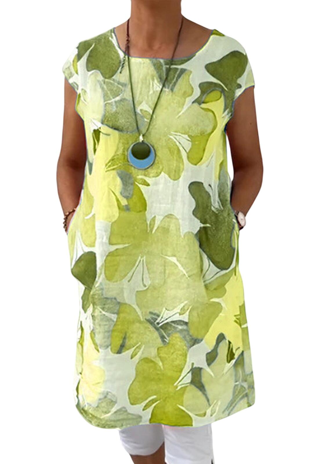 NORA – VESTIDO TÚNICA CON FLORES AÉREAS