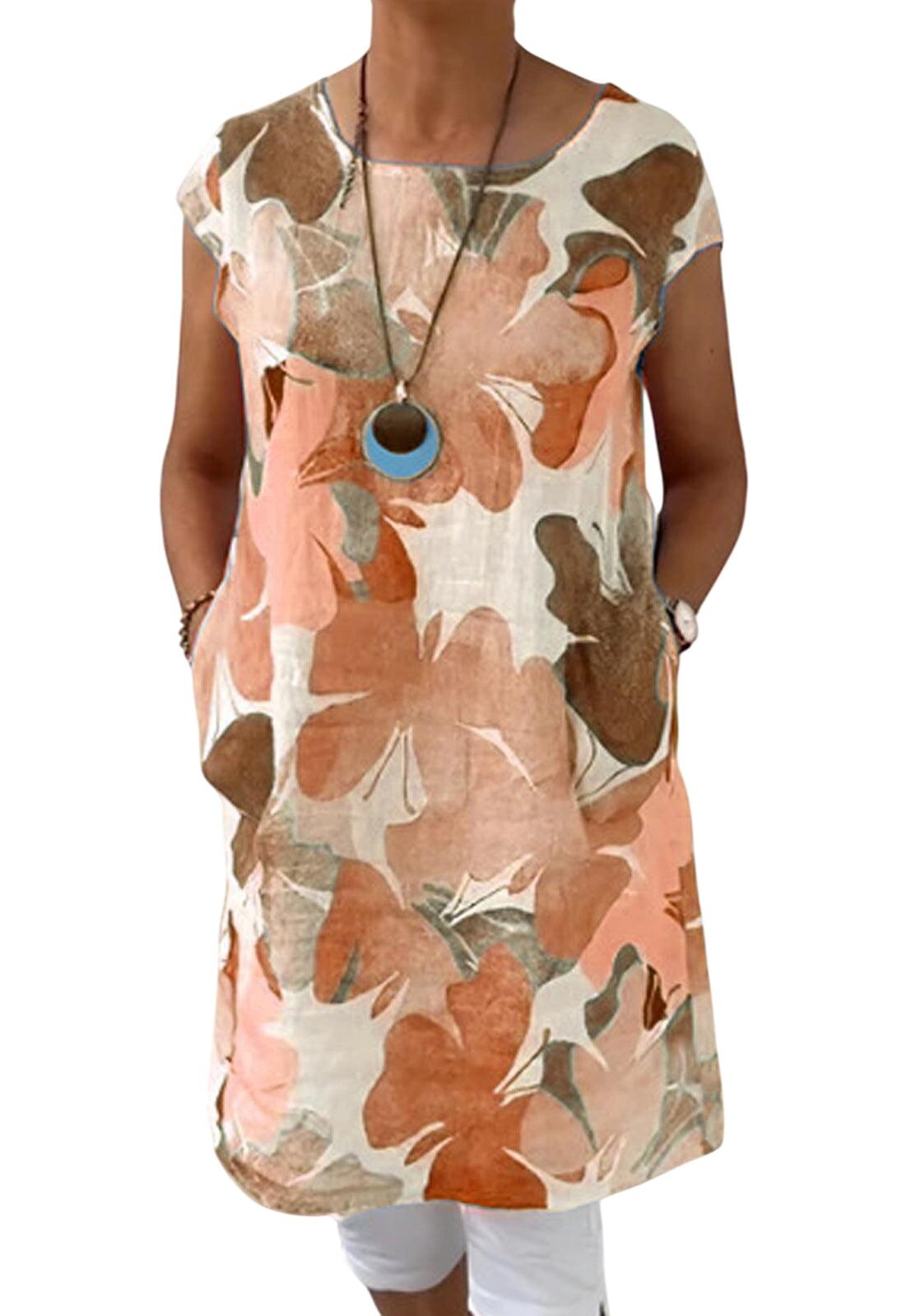 NORA – VESTIDO TÚNICA CON FLORES AÉREAS