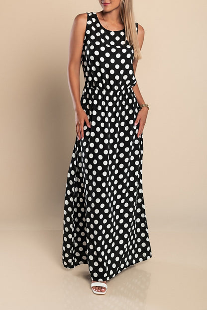 Ámbar | Vestido Largo de Lunares