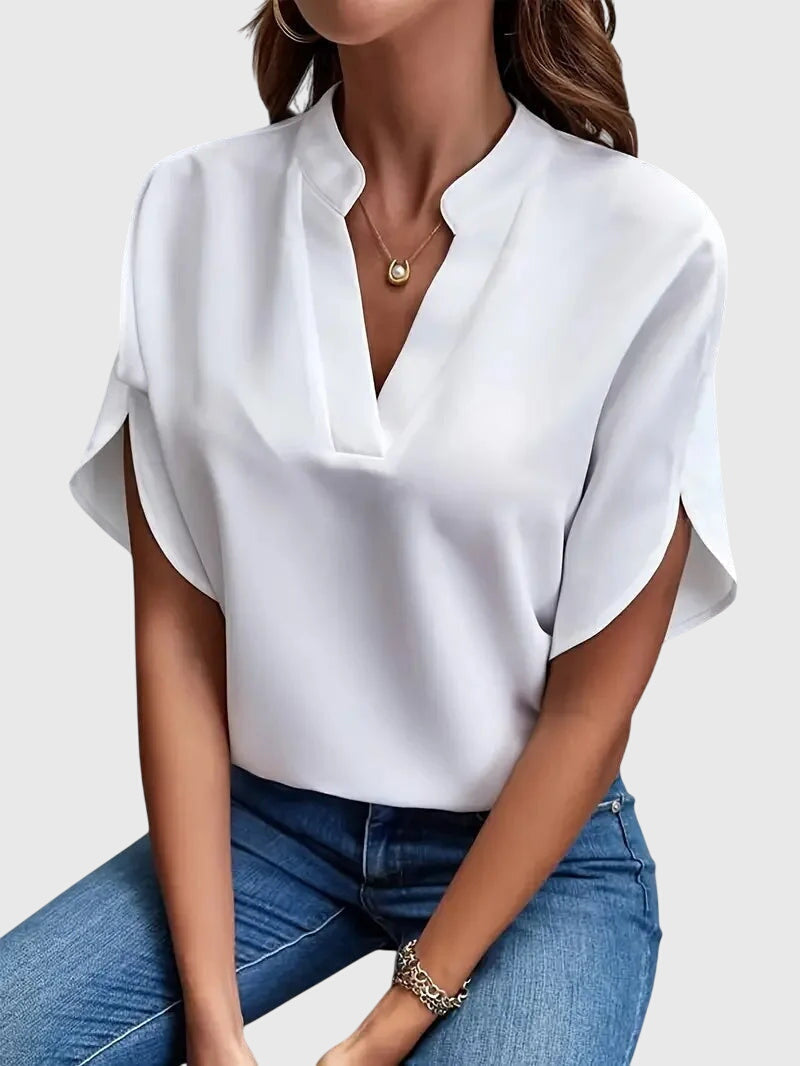 Beatrix™ | Camisa V-Neck Suave y Elegante