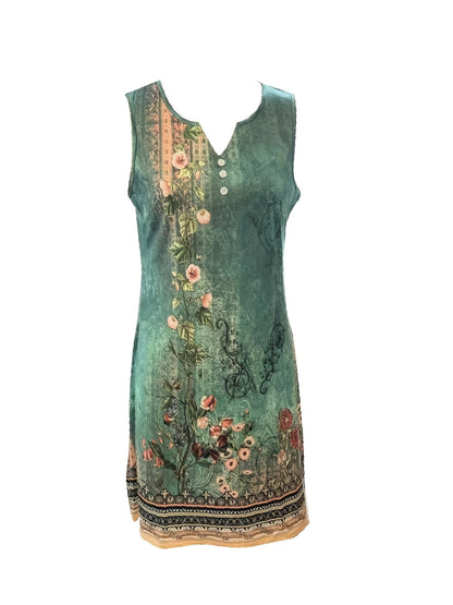 Harmoni - Vestido de Corte Floral con Escote Notched