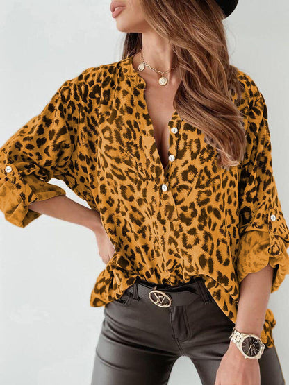 HERTA I BLUSA DE MANGA LARGA CON ESTAMPADO DE LEOPARDO