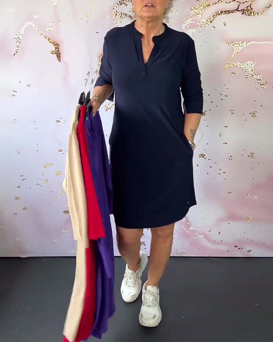 Lottie – Vestido Midi con Escote en V
