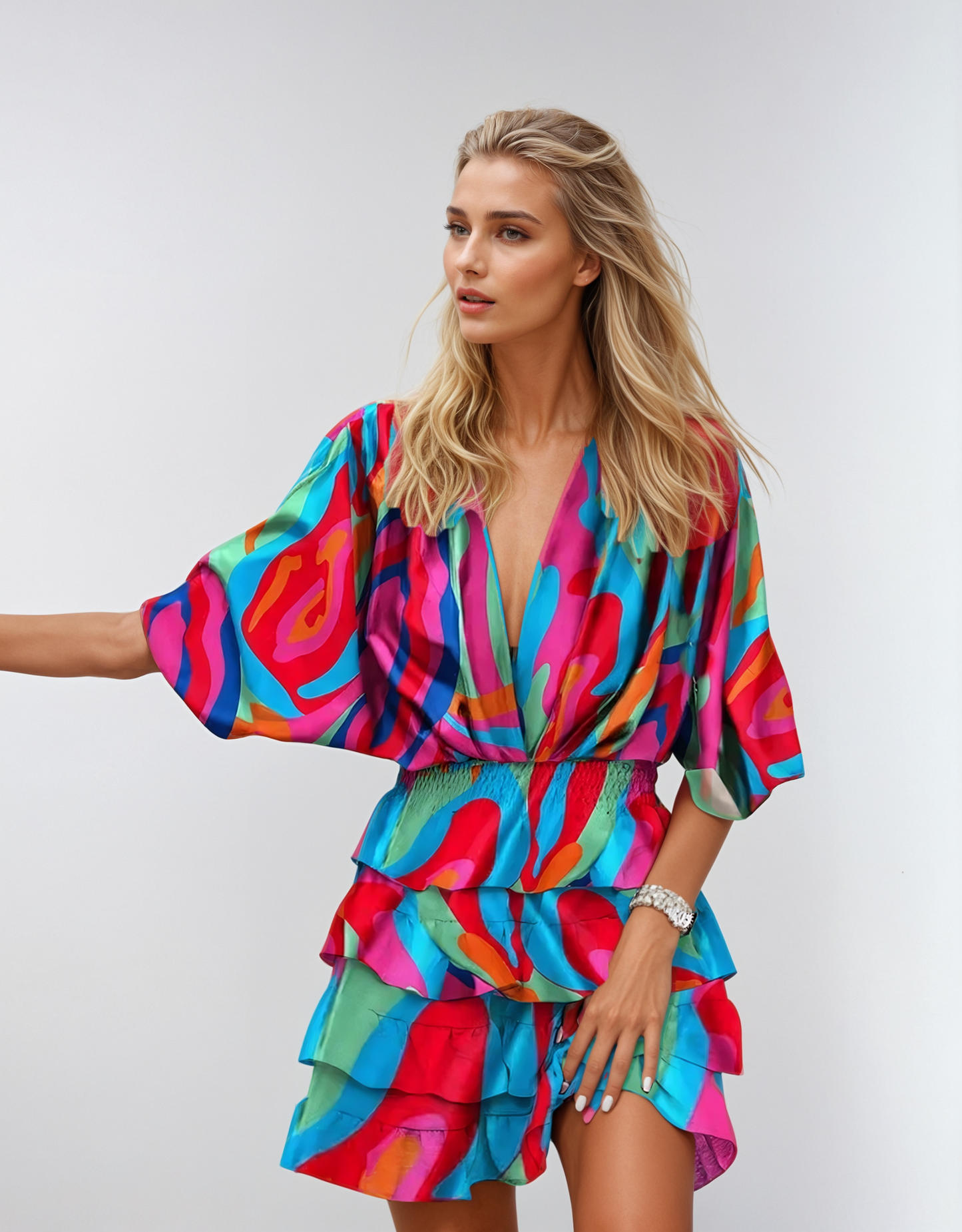 Vestido Midi Floral - Elegancia Atemporal
