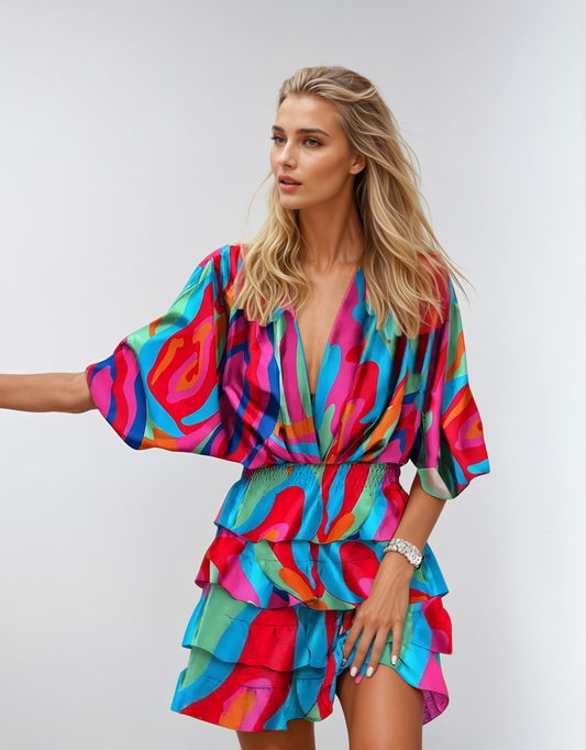 Vestido Midi Floral - Elegancia Atemporal