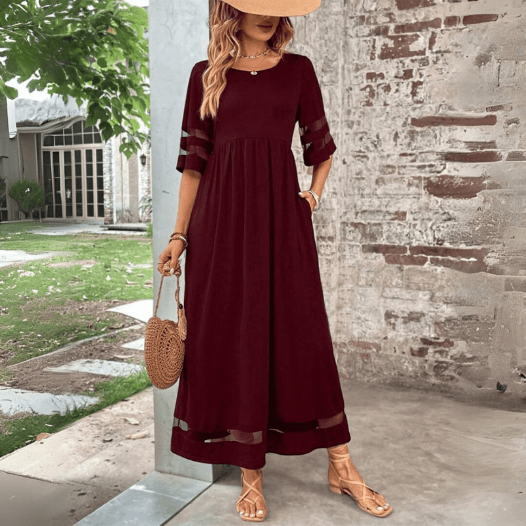 Zora | Vestido Maxi Clásico Elegante