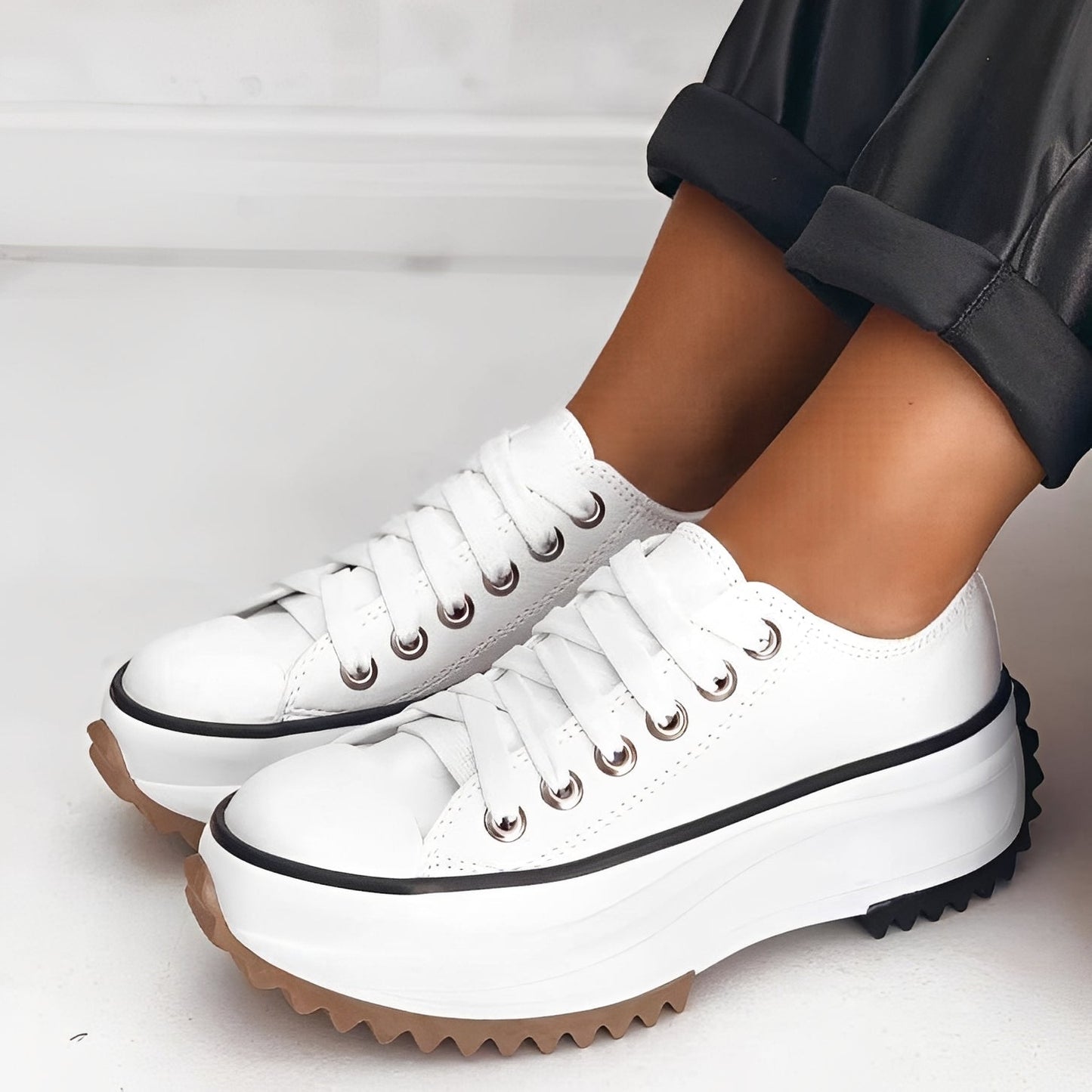Caitlyn - Zapatos elegantes con suela gruesa para mujer